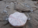 White viened wavy Jasper Necklace - She-Rock Canada