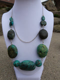 Chunky Blue Turquoise Double Necklace - She-Rock Canada