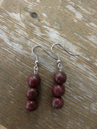 Red Magnesite Earrings - She-Rock Canada