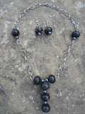 Black and Rose Jasper and Hematite Necklace - She-Rock Canada