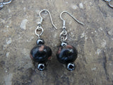 Black and Rose Jasper and Hematite Necklace - She-Rock Canada