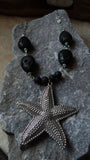 Basalt (Lava) Sea Star Necklace - She-Rock Canada