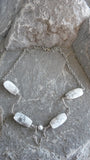 White Howlite and Wire Necklace - She-Rock Canada