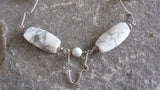 White Howlite and Wire Necklace - She-Rock Canada