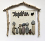 "PEBBLE NITE" 45$/PERSON 23*23cm BOX FRAME-WHITE - She-Rock Canada