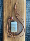 Wood Jasper and Teak Necklace