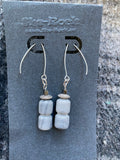 Columnar Marble carved earrings