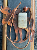 Wood Jasper and Teak Necklace